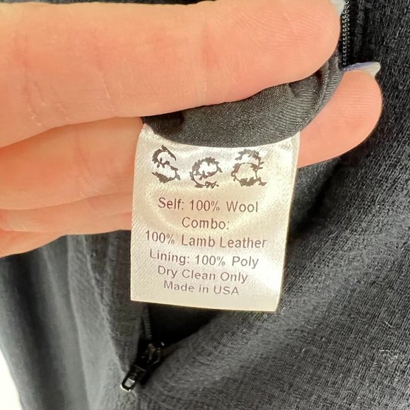 NWT Sea New York SZ 4 Leather Trim Double Breasted Jumpsuit - Picture 9 of 9